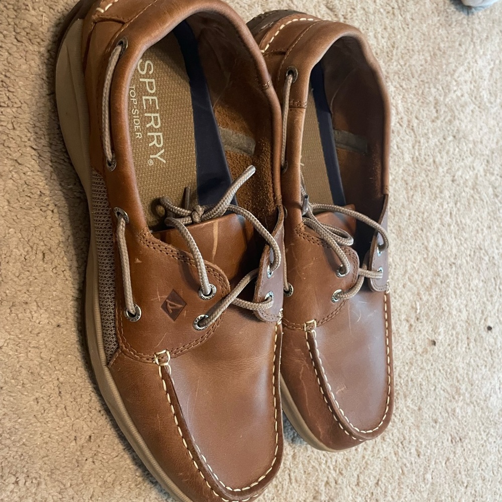 Sperry size 12 brown loafers
